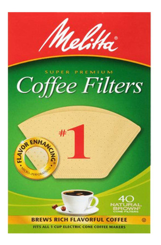 Filtros De Caf&eacute; En Forma De Cono, De Melitta