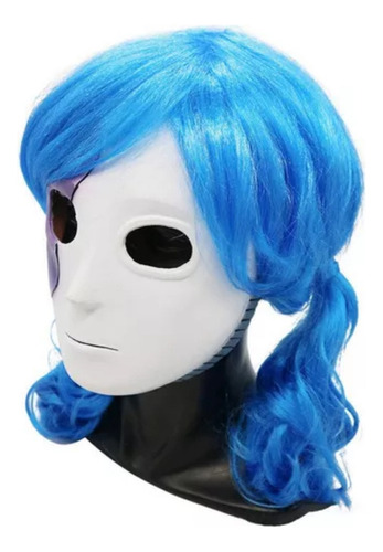 Peluca De Cosplay Sallyface Azul Para Sally Face Con