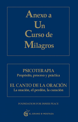 Libro Anexo A Un Curso De Milagros /