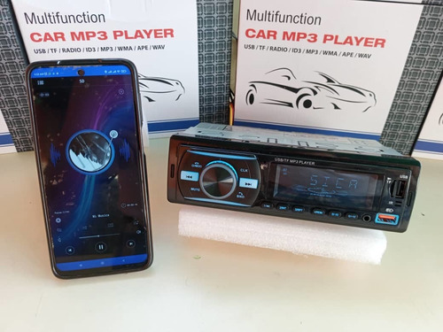 Reproductor Bluetooth Mp3 Usb Micro Sd App Android/ios 1 Din