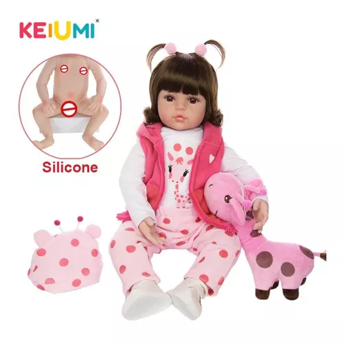 Keiumi Conjunto Roupa Roupinha Para Boneca Bebê Reborn Menina