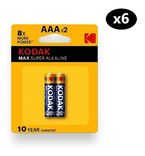 Pilas Baterias Aaa Alcalinas Kodak