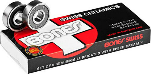 Bones Bearings Skateboard Ceramic Set Of 8 Swiss Sale!