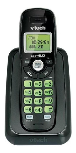 Teléfono VTech CS6114 inalámbrico - color negro