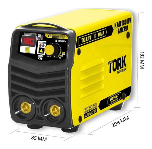 Máquina Solda Inversora Bivolt Aut Kab 180 Micro Super Tork