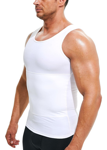 Camiseta Compresion Para Hombre Adelgazante Chaleco Sin