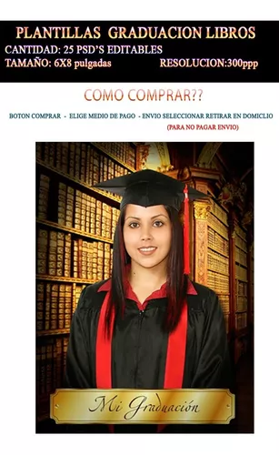 Plantillas Graduaci N Psd Fondos Libros X Mercadolibre