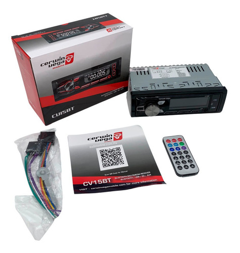 Autoestéreo Digital Cerwin Vega Cv15bt Bluetooth Usb Sd Aux