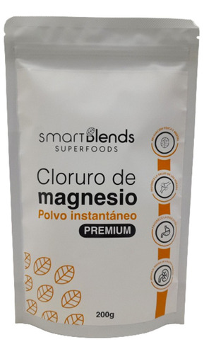 Cloruro De Magnesio Puro En Polvo - Smart Blends X 200 Gr