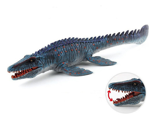 Juguete Educativo Mosasaurus Modelo Realista Móvil De Boca