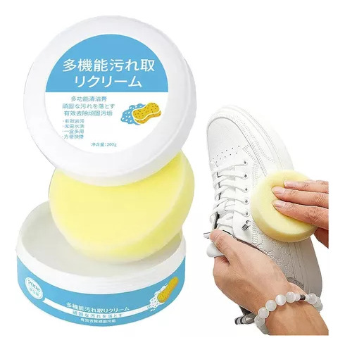 Crema Limpiadora De Zapatos Blanca, Pasta Multifuncional×4pz