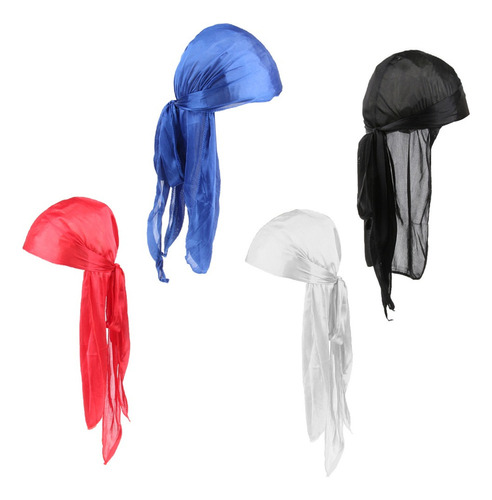 Bien 4 Piezas Durag Headwear Hair Loss Scarf Bandana