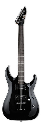 Guitarra eléctrica LTD MH Series MH-10 de tilo black con diapasón de engineered hardwood