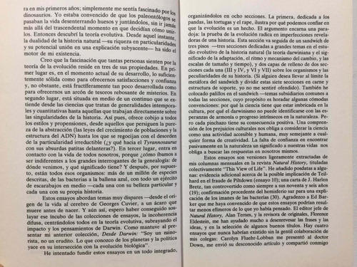 El Pulgar Del Panda. S Jay Gould. Teoría De La Evolución