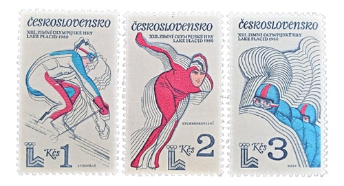 Checoeslovaquia Deportes, Serie Sc 2290-92 1980 Mint L18653