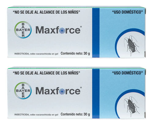Maxforce Paquete 2pz Gel Bayer Original 30gr Mata Cucaracha*