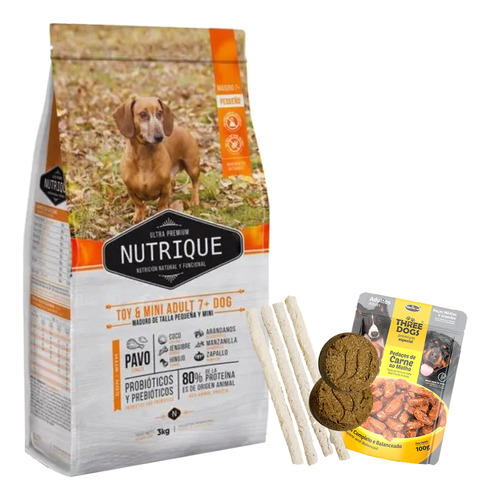 Alimento Nutrique Perro Adulto Senior 7+ Toy & Mini 3 Kg