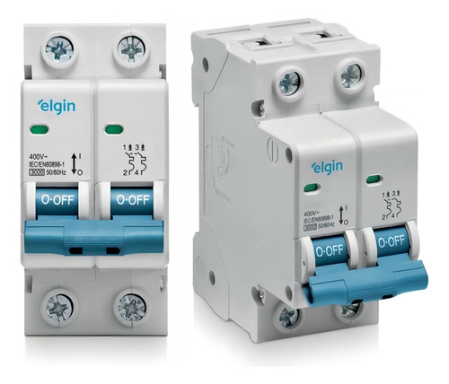 Disjuntor Bipolar Duplo 2 Polos 16a Termomagnético Bivolt