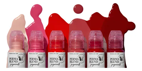 Set X 3 Pigmentos Permablend Micropigmentacion Pmu Labios