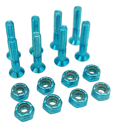Hardware De Monopatín Juego De Tornillos De 8 Piezas Y Azul