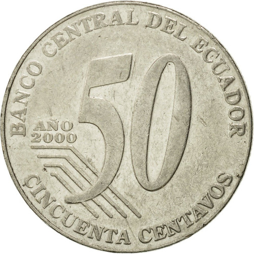 Moneda Ecuador 50 Centavos 2000