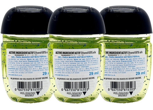 Imagen 2 de 2 de Gel Antibacterial Bath & Body Works Cucumber Melon Kit 3 Pz