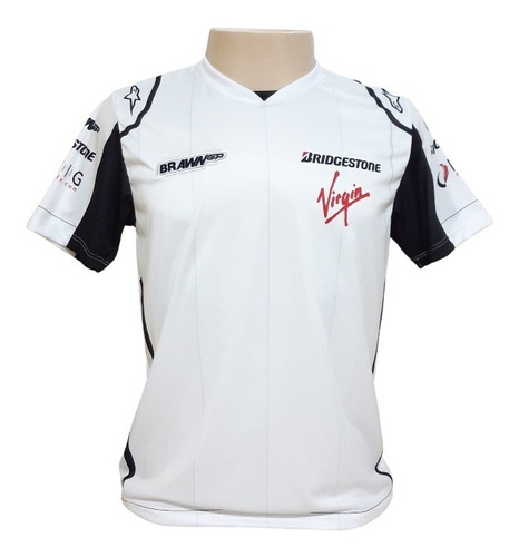 Imagem 1 de 4 de Camiseta Barrichello Brawn - Branca