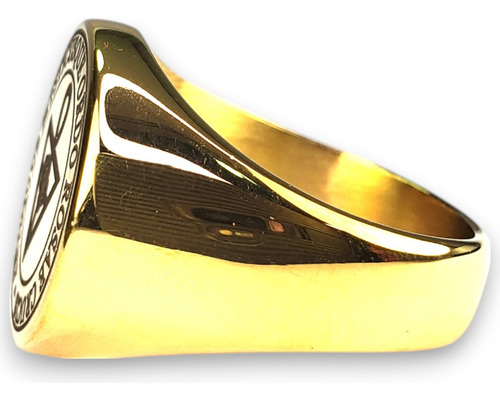 Anillo Orden De La Rosa-cruz Amorc Acero Inoxidable A917 Dorado 11