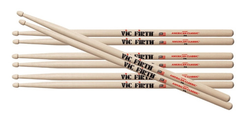 Palillo Pack Vic Firth 7a Value Pack 1 3pares 7a + 1p 7a Cuo