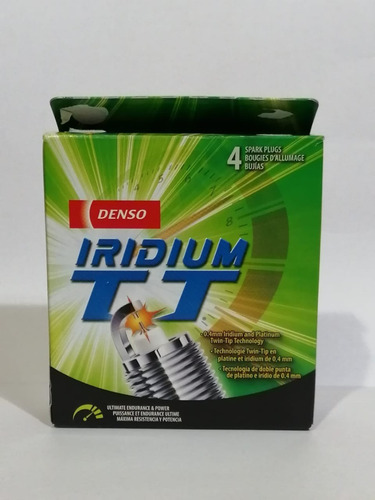 Imagen 3 de 5 de Kit Bujias Denso Iridium Doble Punta Peugeot Nissan Citroen