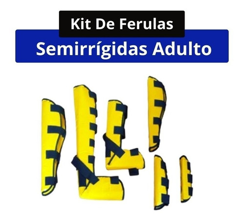 Kit Ferula Set De Fracturas Adulto C/bolso De Transporte