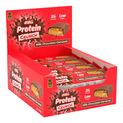 Barra De Proteina Crunch X12 Milk Chococolate Caramel