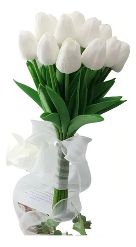 Lámpara Led Luz Nocturna Con 10 Flores Simulación Tulipanes