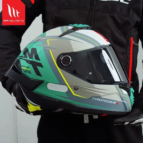Mt Thunder 4sv Casco Para Moto Integral Helmets Ece Dot