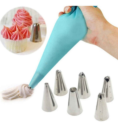 Set Manga Repostera X 6 Picos Kit Pastelería Cocina