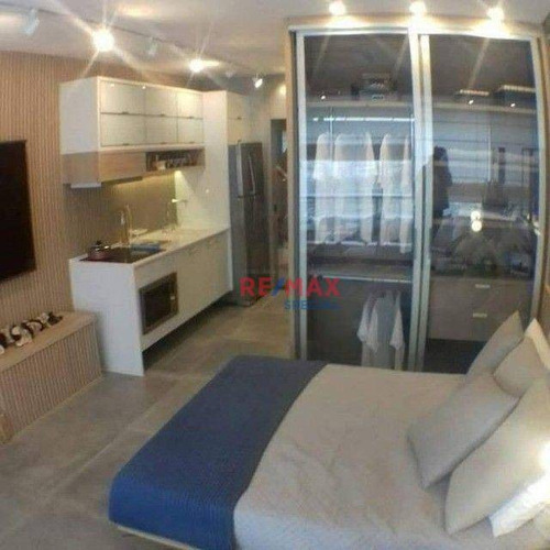 Imagem 1 de 9 de Apartamento Studio 29 M² Mobiliado Na Av Paulo Faccini Para Locação! - St0014
