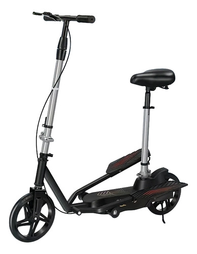 Scooter Doble Pedal, P/adultos Y Adolescentes, Plegable Plateado Scooter