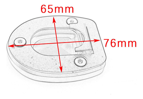 Zx Soporte Lateral De Aluminio Cnc Para Accesorios Vespa Gts