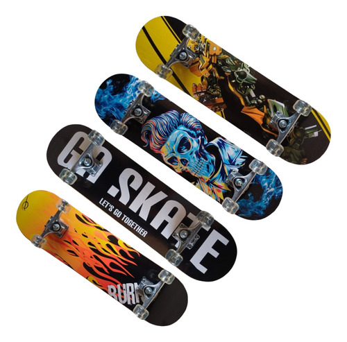 Patineta Tabla Monopatin Skateboard Estampada Recreativa