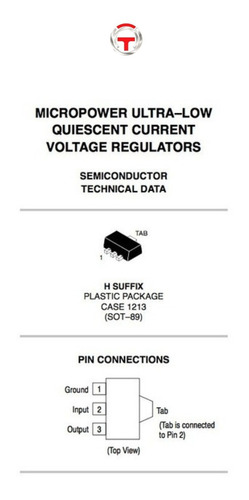 Mc78fc33h/regulador 3,3v/carregador Bateria/ldo/smd/original