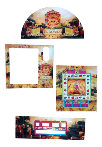Serigrafia/acrilicos Maquina Pikachu El Dorado Botones 4 Pza