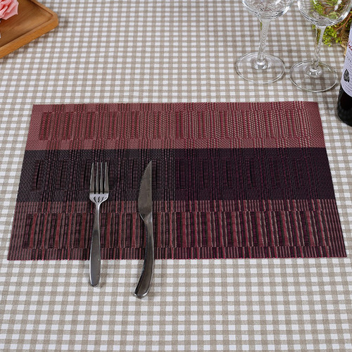 Tapete Para Mesa De Comedor De Bambú Degradado,