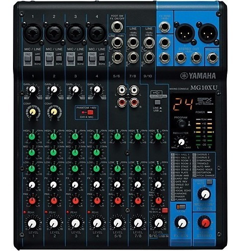 Yamaha Mg10-xu Consola Mixer 10 Canales Usb Mg10xu En Cuotas