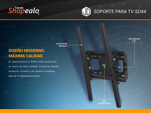 Soporte Fijo Inclinable Para Tv Jd So44 32 A 55 Pulgadas -*