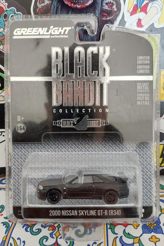 Greenlight Black Bandit 2000 Nissan Skyline Gt-r (r34)