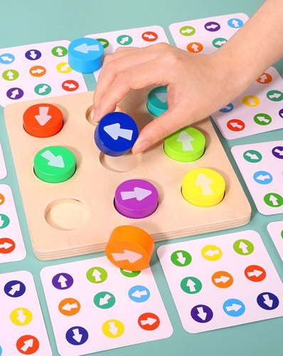Juego Didáctico De Mesa Patrones De Flechas Y Encaje Niños