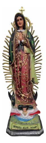 Virgen De Guadalupe Figura Religiosa 75 Cm Resina 