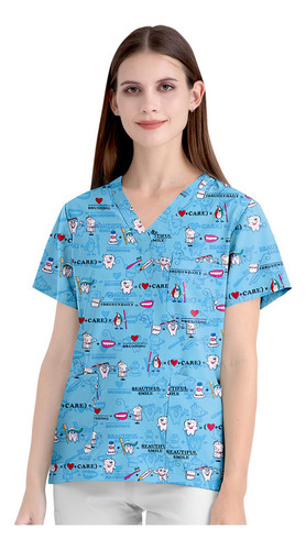 Blusa De Dentista, Camisa De Dentista, Uniforme De Salón De