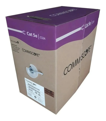 Cable De Red Utp Cat-5e Amp Commscope Caja X305m