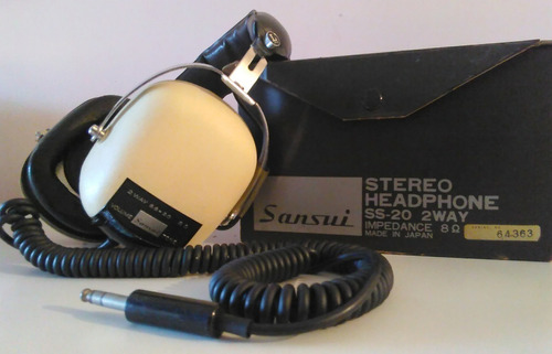 Audifonos Vintage Marca Sansui Modelo Ss20 Estéreo 